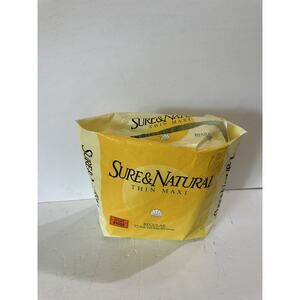 Stayfree Sure & Natural Thin Maxi Pads Only 46 Count Regular Pads 1989 open pack